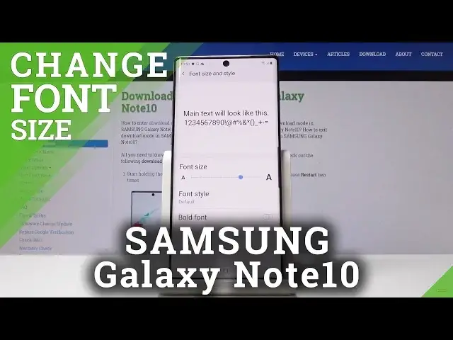 'Video thumbnail for How to Change Font Size in SAMSUNG Galaxy Note 10 - Adjust Font Size'