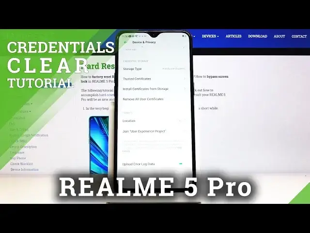'Video thumbnail for How to Clear Credentials on Realme 5 Pro – Delete Passwords'