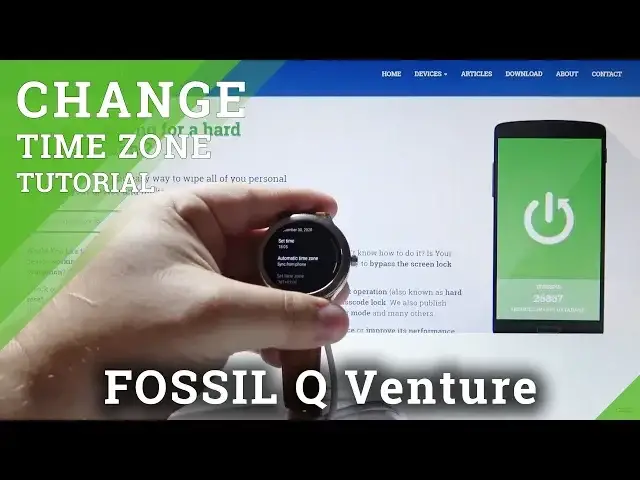 Video thumbnail for How to Open Time Settings in FOSSIL Q Venture - Set Up Date