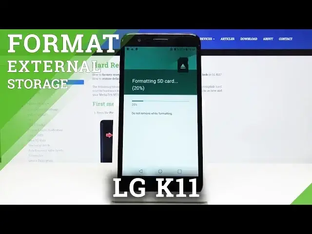 'Video thumbnail for How to Format SD Card in LG K11 - Erase External Storage'