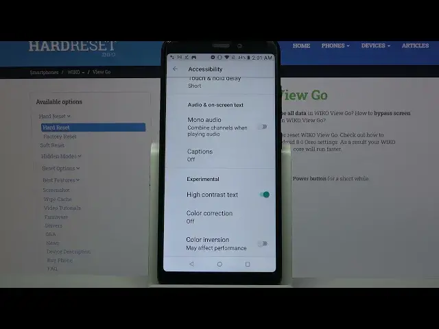 Video thumbnail for Turn On High Contrast Text - WIKO View Go and Display Features