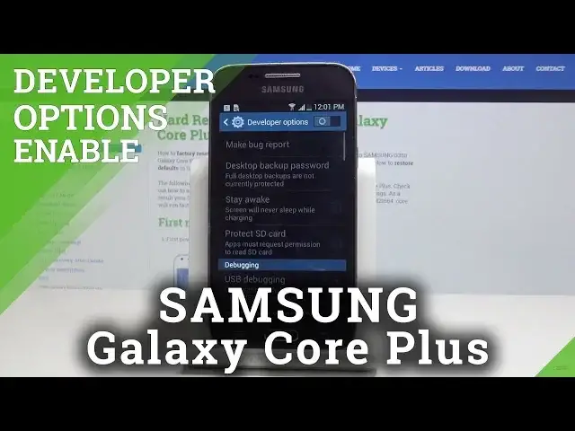 'Video thumbnail for How to Enable Developer Options in Samsung Galaxy Core Plus - USB Debugging'