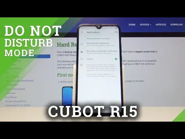 'Video thumbnail for Do Not Disturb Mode in CUBOT R15 - Mute Sounds'