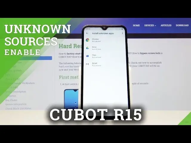 'Video thumbnail for How to Enable Unknown Sources in CUBOT R15 - Download Application'