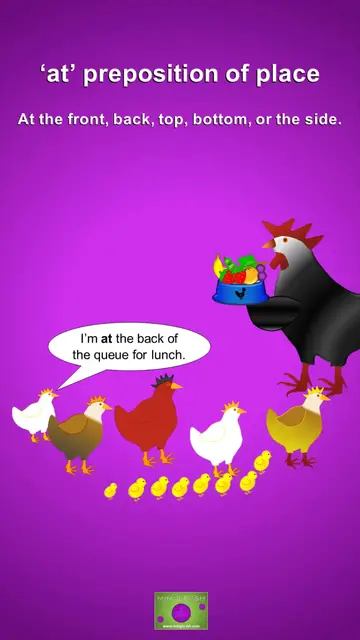 Video thumbnail for 'At' Preposition of Place: English Grammar Lesson