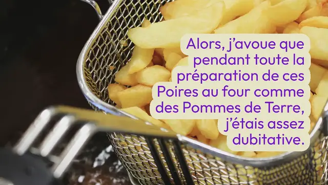 Video thumbnail for POIRES AU FOUR COMME DES POMMES DE TERRE