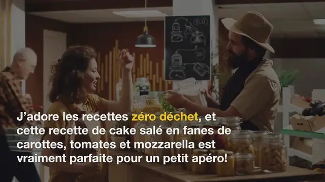 Video thumbnail for Cake salé aux fanes de carottes, tomates et mozzarella