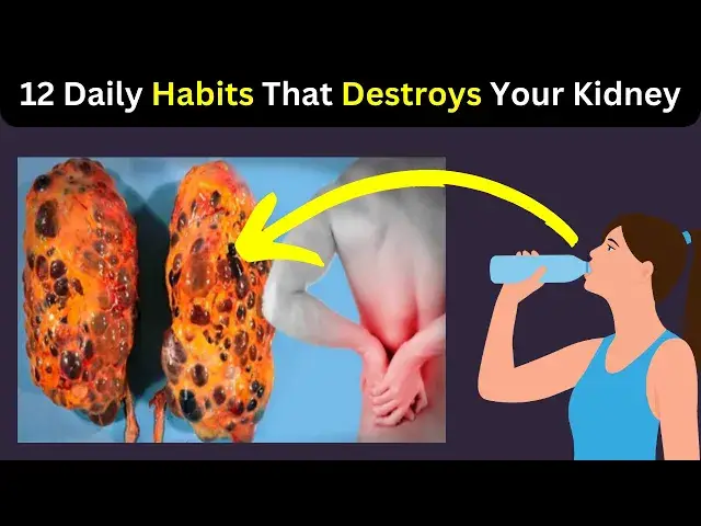 'Video thumbnail for 12 Habits That Destroys Your Kidney #kidneyhealth'