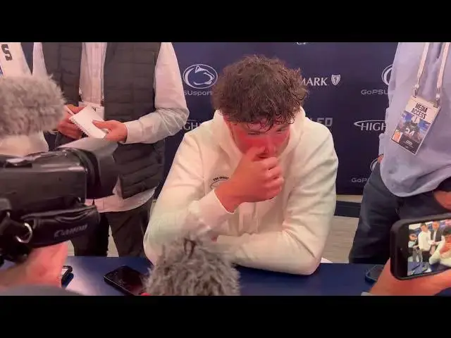 Video thumbnail for Penn State football: QB Drew Allar discusses dominate offensive performance in White Out
