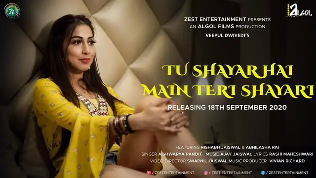 'Video thumbnail for तू शायर है मैं तेरी शायरी Tu Shayar Hai Mai Teri Shayari Re-created Aishwarya Pandit Ajay Jaiswal'