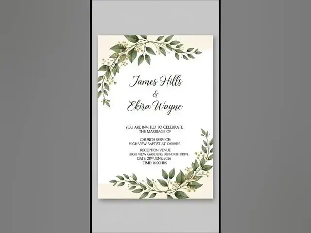 'Video thumbnail for make invitation cards with AI #photoediting'