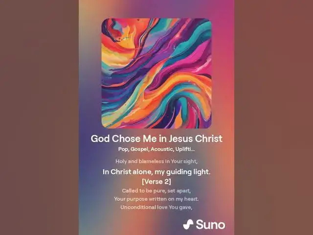 Video thumbnail for God Chose Me in Jesus Christ