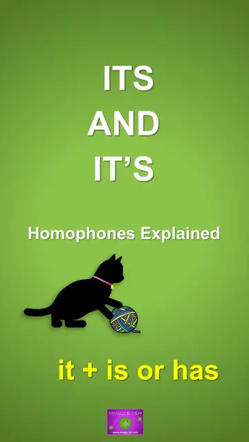 'Video thumbnail for Its vs It's: Master Homophones with Clear Examples'