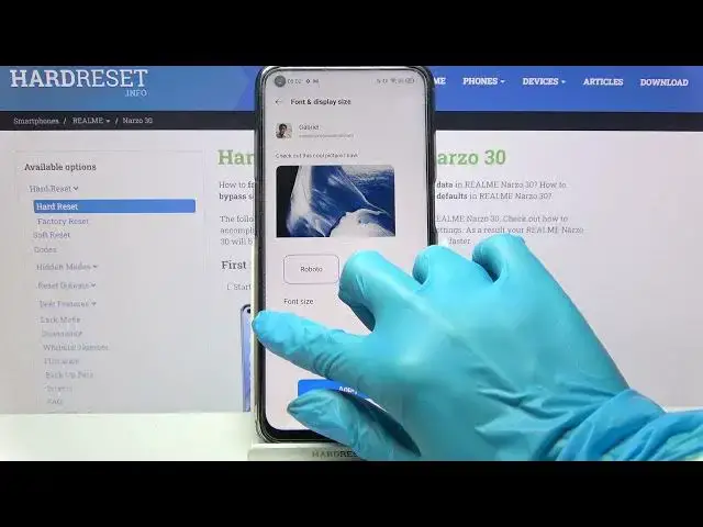 Video thumbnail for How to Resize Font in Realme Narzo 30 - Change Font Size