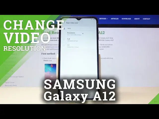 'Video thumbnail for How to Change Video Resolution in SAMSUNG Galaxy A12 – Record High-Quality Videos'