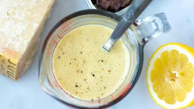 Video thumbnail for Caesar dressing recipe