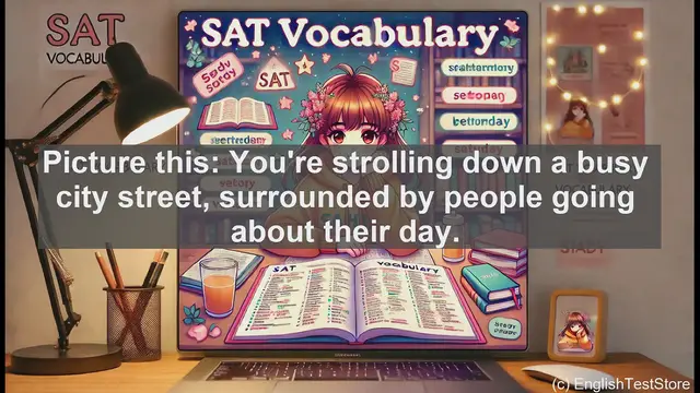 Video thumbnail for 5000 Must Know SAT Vocabulary - Pedestrian: More Than Just People Walking