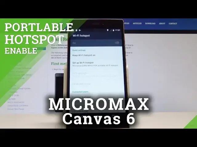 Video thumbnail for How to Set Up Portable Hotspot on MICROMAX Canvas 6 - Enable Mobile Data Sharing