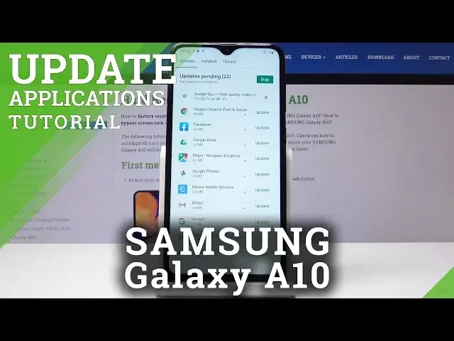 'Video thumbnail for How to Update Apps in SAMSUNG Galaxy A10 - Download Latest App Version'