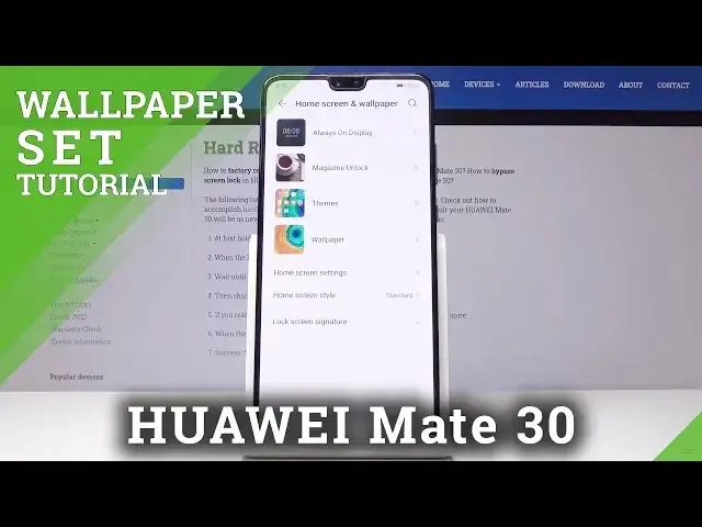 Video thumbnail for How to Change Wallpaper in HUAWEI Mate 30 - Display Settings