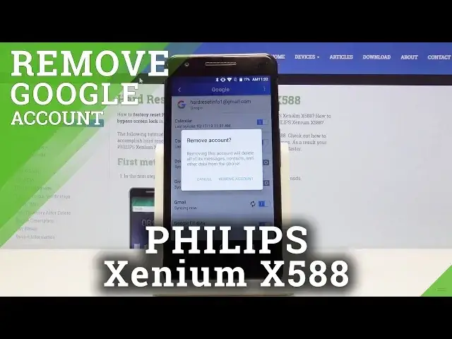Video thumbnail for PHILIPS Xenium X588 Add & Remove Google Account