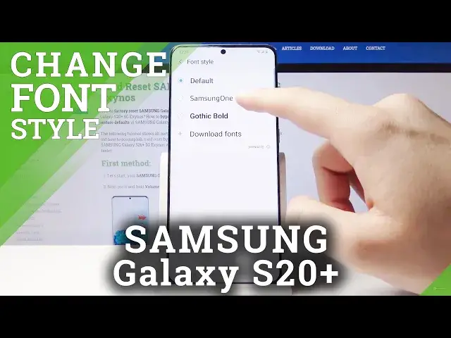 'Video thumbnail for How to Change Font Style in Samsung Galaxy S20+ | Refresh Display'