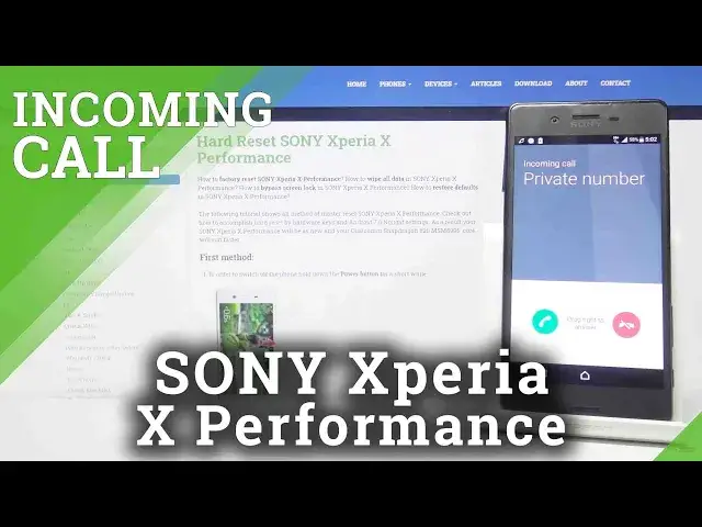 'Video thumbnail for SONY Xperia X Performance  Incoming Call'