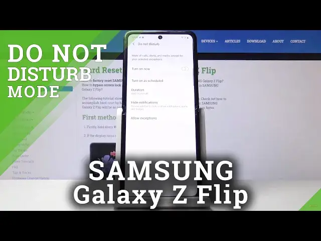 Video thumbnail for How to Activate Do Not Disturb Mode in SAMSUNG Galaxy Z Flip – DND Settings