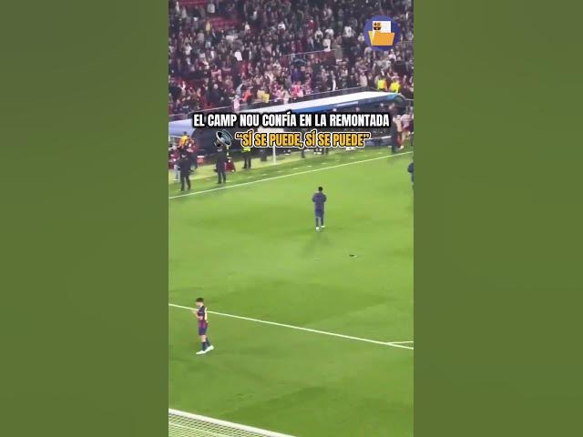 Video thumbnail for El Camp Nou confía en la remontada ante el Atlético de Madrid. ¿Vosotros confiáis? 🔥