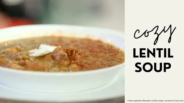 Video thumbnail for Lentil Soup Recipe