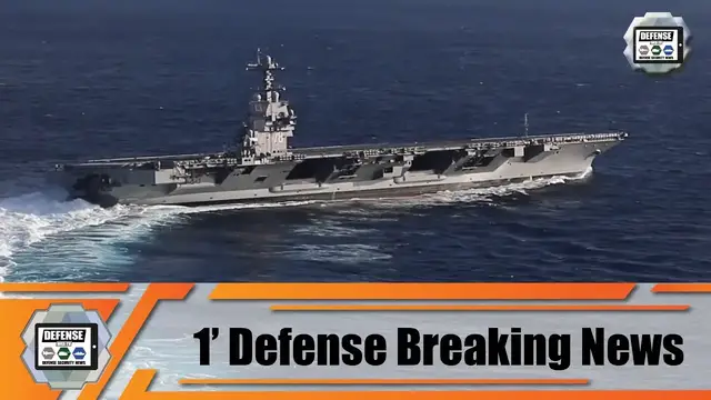 'Video thumbnail for US Navy aircraft carrier USS Gerald R. Ford completes Post-Shakedown Availability sea trials'