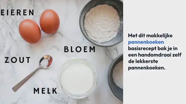 Video thumbnail for Pannenkoeken basisrecept