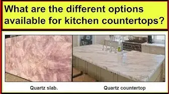 Video thumbnail for Different types of kitchen countertops./Kitchen countertops based on materials.