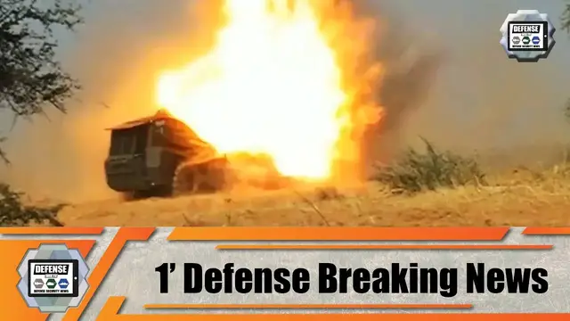 'Video thumbnail for Ukraine shows interest to purchase Slovak-made Bozena remotely controlled light demining system'