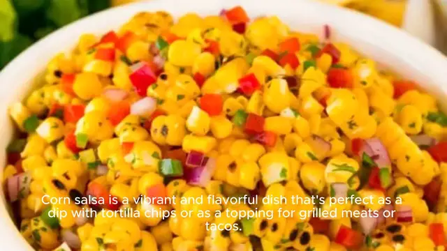 Video thumbnail for Corn salsa recipe