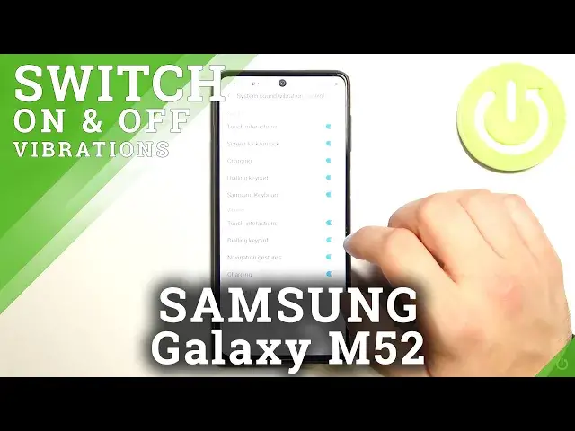 'Video thumbnail for How to Mange Touch Vibrations in SAMSUNG Galaxy M52 - Vibration Settings'