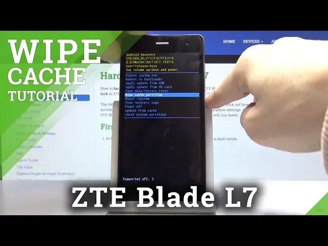 'Video thumbnail for How to Wipe Cache in ZTE Blade L7 – Reset Cache'