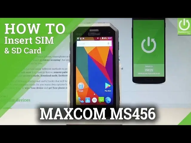 'Video thumbnail for How to Insert SIM and SD Card in MAXCOM MS456 |HardReset.info'