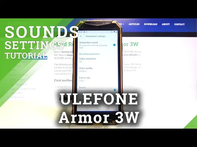 Video thumbnail for How to Adjust Screen Recorder Sounds in Ulefone Armor 3W - Sounds Settings