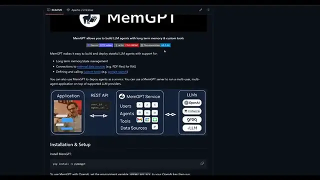 Video thumbnail for MemGPT_ Creating Powerful Agents with Unlimited Memory! (Installation)
