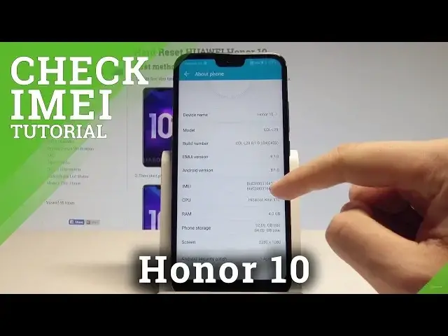 'Video thumbnail for How to Check IMEI Number on Honor 10 - Serial Number Info |HardReset.Info'