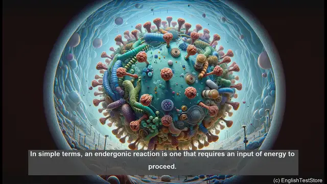 Video thumbnail for Endergonic reaction in biology - meaning, definition and examples