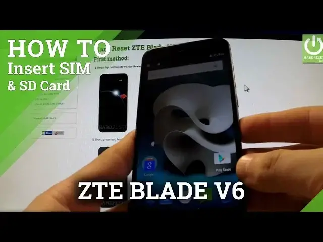 'Video thumbnail for ZTE Blade V6 - How to Insert SIM card and Micro SD card in ZTE Blade'