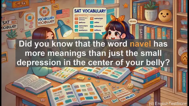 Video thumbnail for 5000 Must Know SAT Vocabulary - Navel: More Than Just a Belly Button - SAT Vocabulary Boost