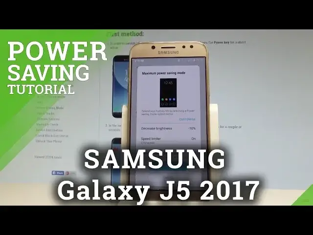 Video thumbnail for How to Turn On Battery Saver in SAMSUNG Galaxy J5 2017 - Power Saving |HardReset.info