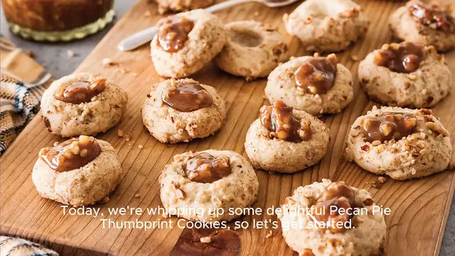 Video thumbnail for Pecan Pie Thumbprint Cookies