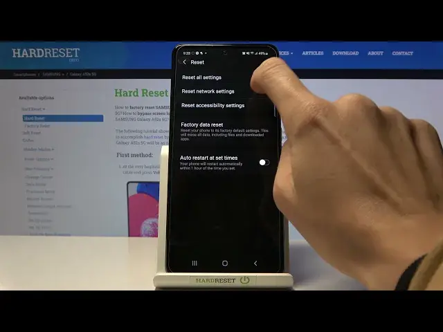 'Video thumbnail for How to  Reset Network Settings on SAMSUNG Galaxy A52s - Restore Network Settings'