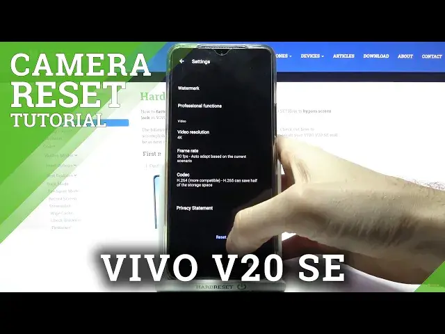 'Video thumbnail for How to Reset Camera Settings in VIVO V20 SE - Restore Camera Settings'