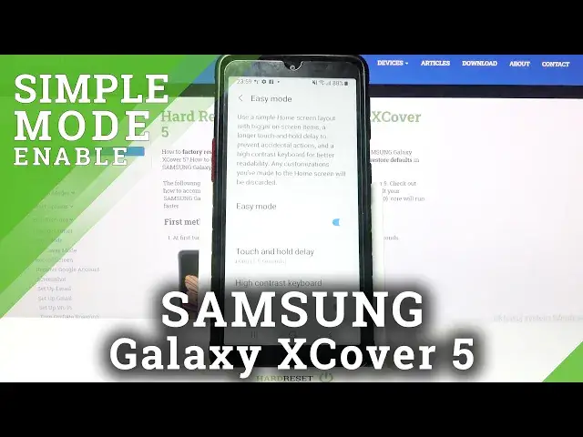 'Video thumbnail for How to Disable Easy Mode in SAMSUNG Galaxy XCover 5 -  Exit Easy Mode'