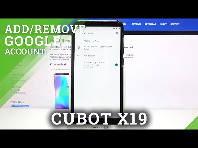 Video thumbnail for How to Manage Google Account in CUBOT X19 – Add & Remove Google Account